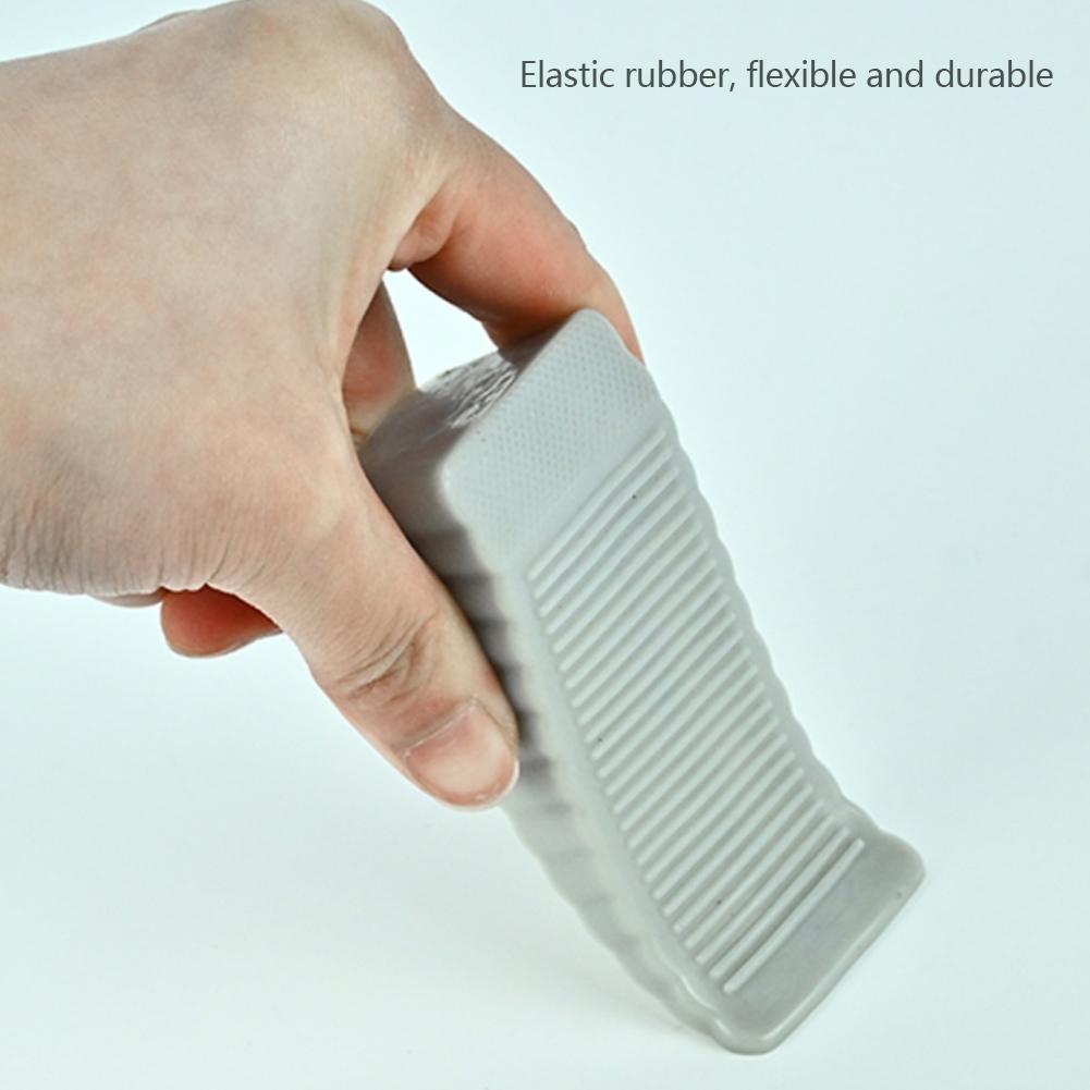 Safety Silicone Door Stopper Wedge Anti-Collision Door Holder for Sliding Swinging Doors and Windproof Security Hardware Home