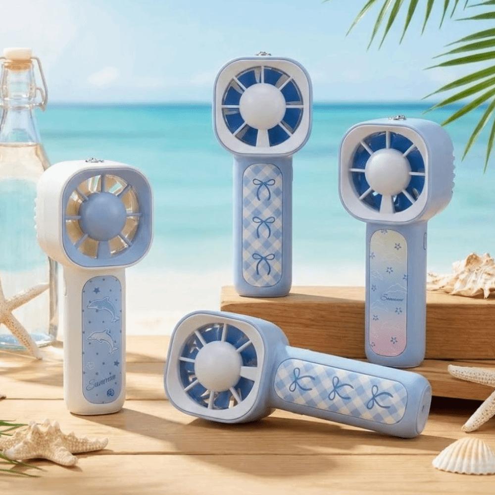 USBRechargeable Pocket Carabiner Fan 3 Gears Cooling Fan Mini Handheld Fan Summer Essentials