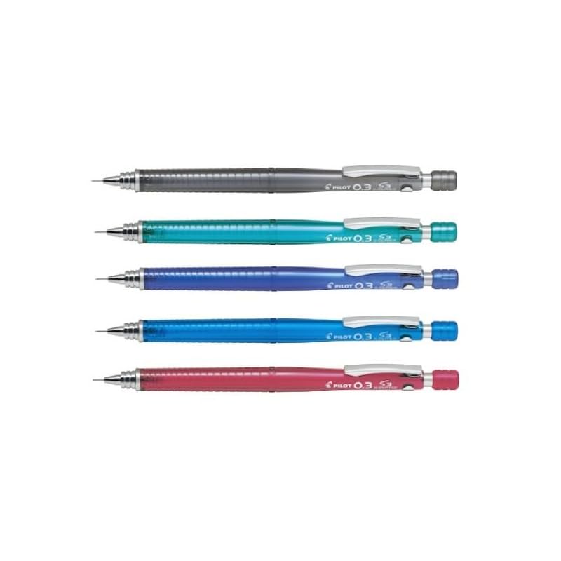 

PILOT pilot Mechanical pencil S3 (S3) HPS30R 0.3mm Set of 5 pieces in 5 colors With sheath
