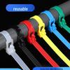 Reusable Colorful Nylon Cable Tie with Removable Buckle