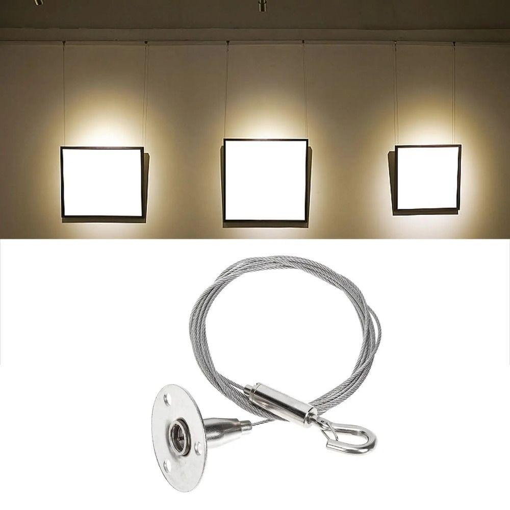 2Pcs Adjustable Picture Hanging Wire Heavy Duty Wall Mount Lanyard  Photo Frame