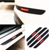 4pcs Universal Car Threshold Protection Scratch Strip Rubber Auto Door Sill Protector Sticker Bumper Protector Scuff Plate