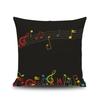 Piano Key Wonderful Notes Decorative Pillowcase Car Sofa Art Piece Office Seat Cushion Cover Home Decoration