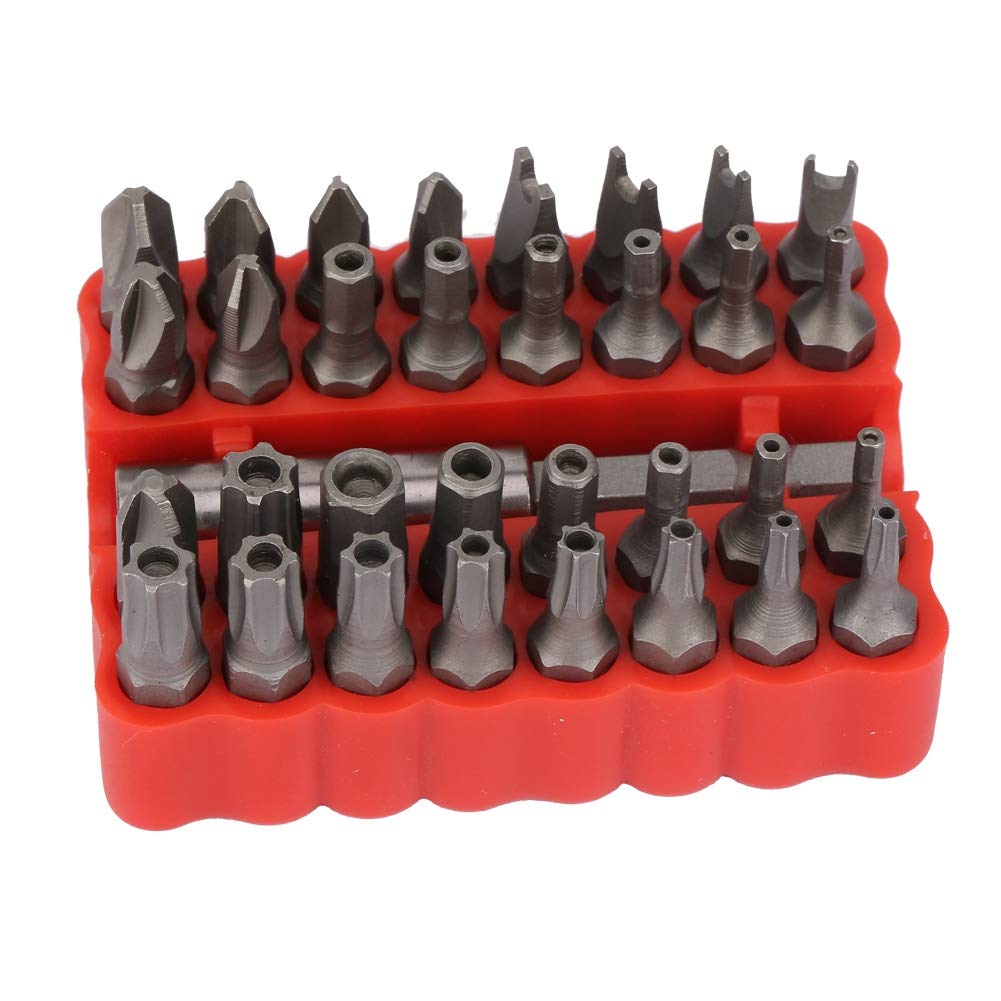 33 In 1 Hollow Screwdriver Set with Extension Rod Magnetic Phillips Torx Screw Driver Bits Hand Repair Tool for Small Space DIY