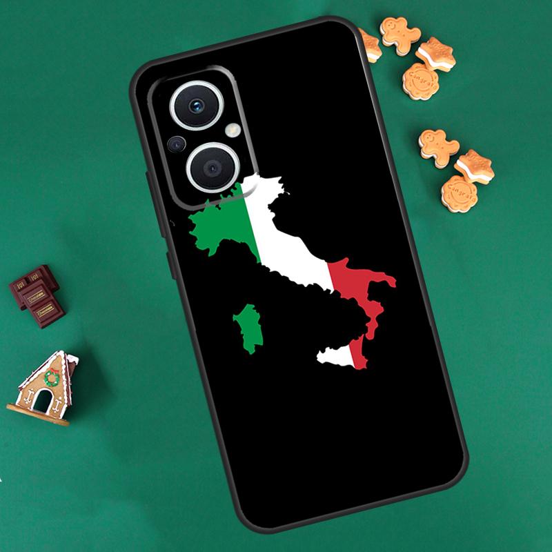Italy Flag Case For OPPO Reno 8 7 Lite 14 13 12 11 F 10 Pro 8T Cover For OPPO Find X8 X6 X5 X9 Pro Coque