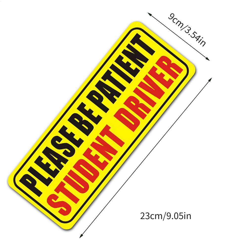Fahrschüler Aufkleber Magnet für Auto Fahranfänger Aufkleber Reflektierender Fahranfänger Aufkleber Bitte Geduld Fahrschüler