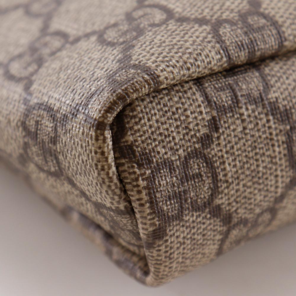 GUCCI Shoulder Bag 223666 beige GG Supreme Canvas unisex Used