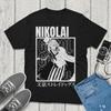 T-shirt Nikolai Bungou Stray Dogs Anime Vintage Streetwear Vêtement de Qualité Supérieure Présentant Vos Personnages Préférés Parfait pour