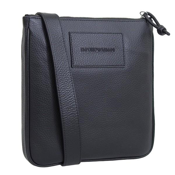 Emporio Armani Men`s Leather Messenger Bag