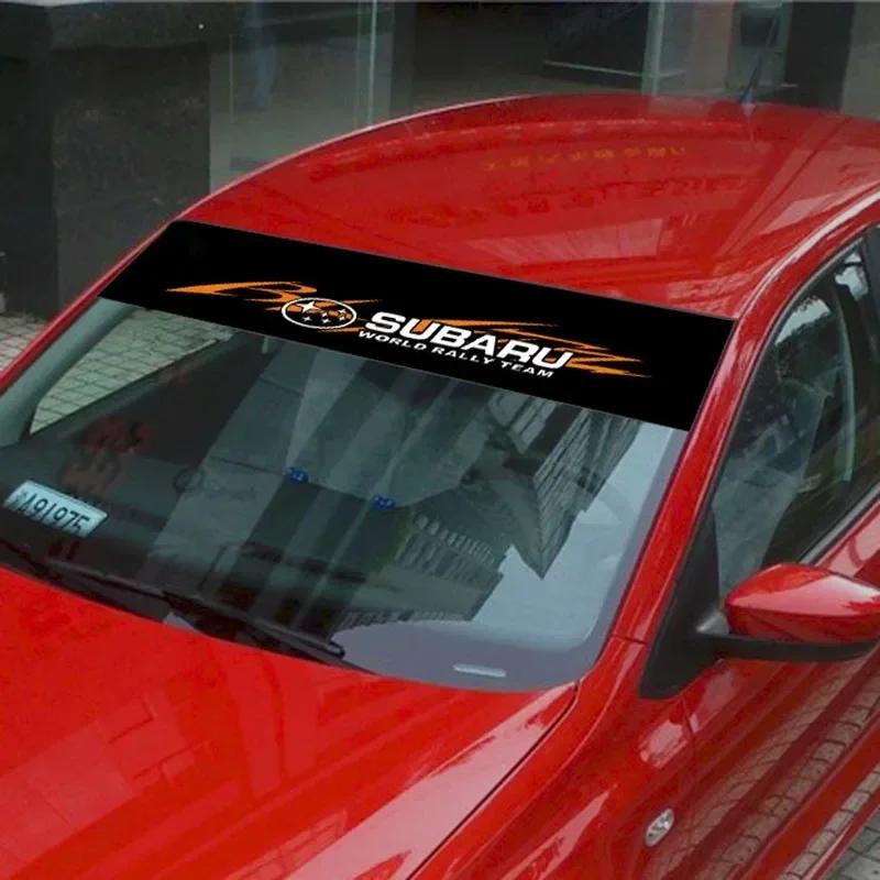 Car Front Windshield Reflective Stickers Window Decal Decoration for Subaru WRX STI Forester Impreza Legacy Outback BRZ XV 2025 X4