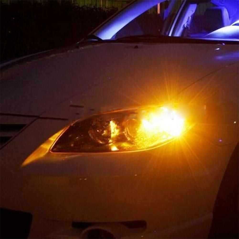 10PCS T20 7443 1891 Signal Light 21/5W Clear Glass Turn Signal Stop Brake Tail Light Bulbs Daytime Running Lights