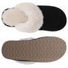 Shevalues Fashion Fuzzy Slippers Women Fluffy Fur House Slippers With Memory Foam Winter Warm Mute Bedroom Shoes Indoor Outdoor