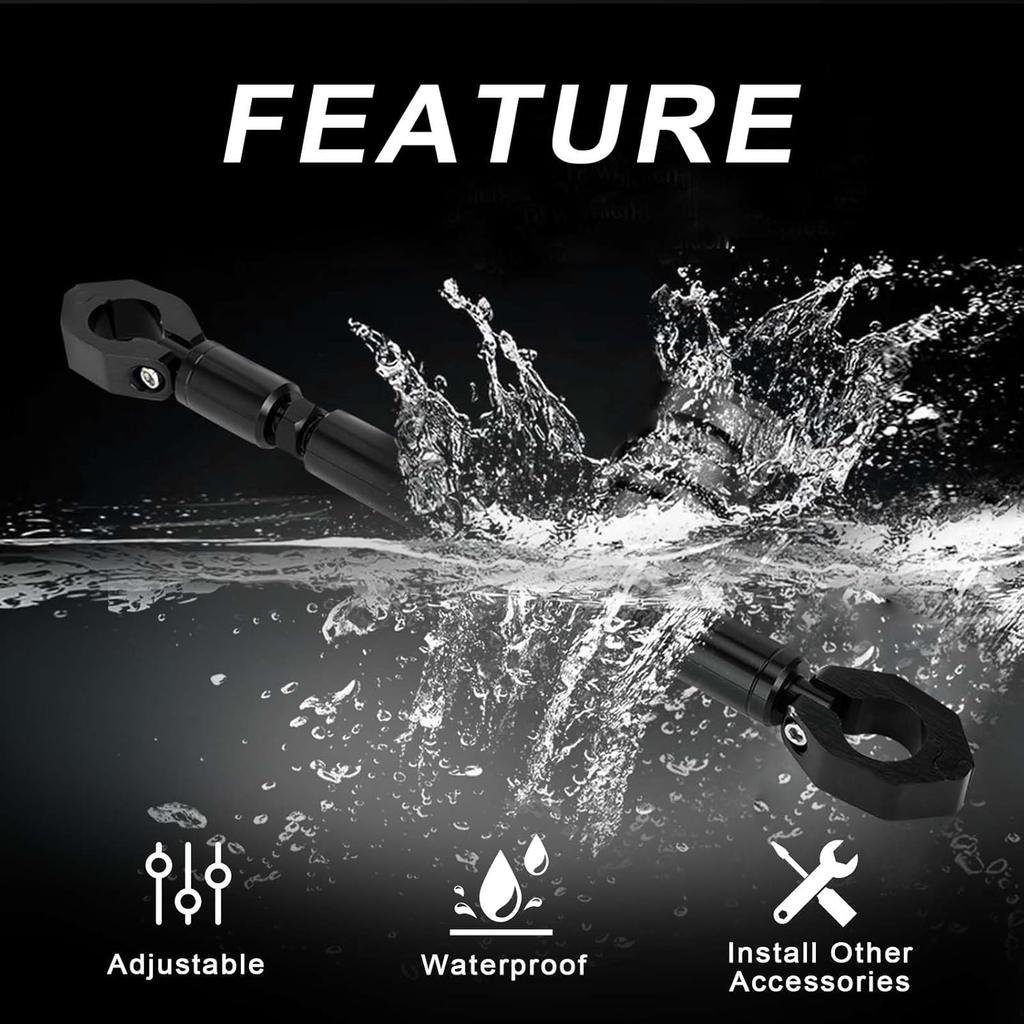 Motorcycle Balance Handlebar Cross Bar Universal 22mm 7/8'' Aluminum Handle Bracket Length Adjustable for Hunter Cub Trail 125/CT125