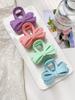 Summer Fashion Bow Flower Hair Claw Clips Candycolor Head Wear Hairpin for Women Girls Nonslip Crab Barrette Hair Accessories