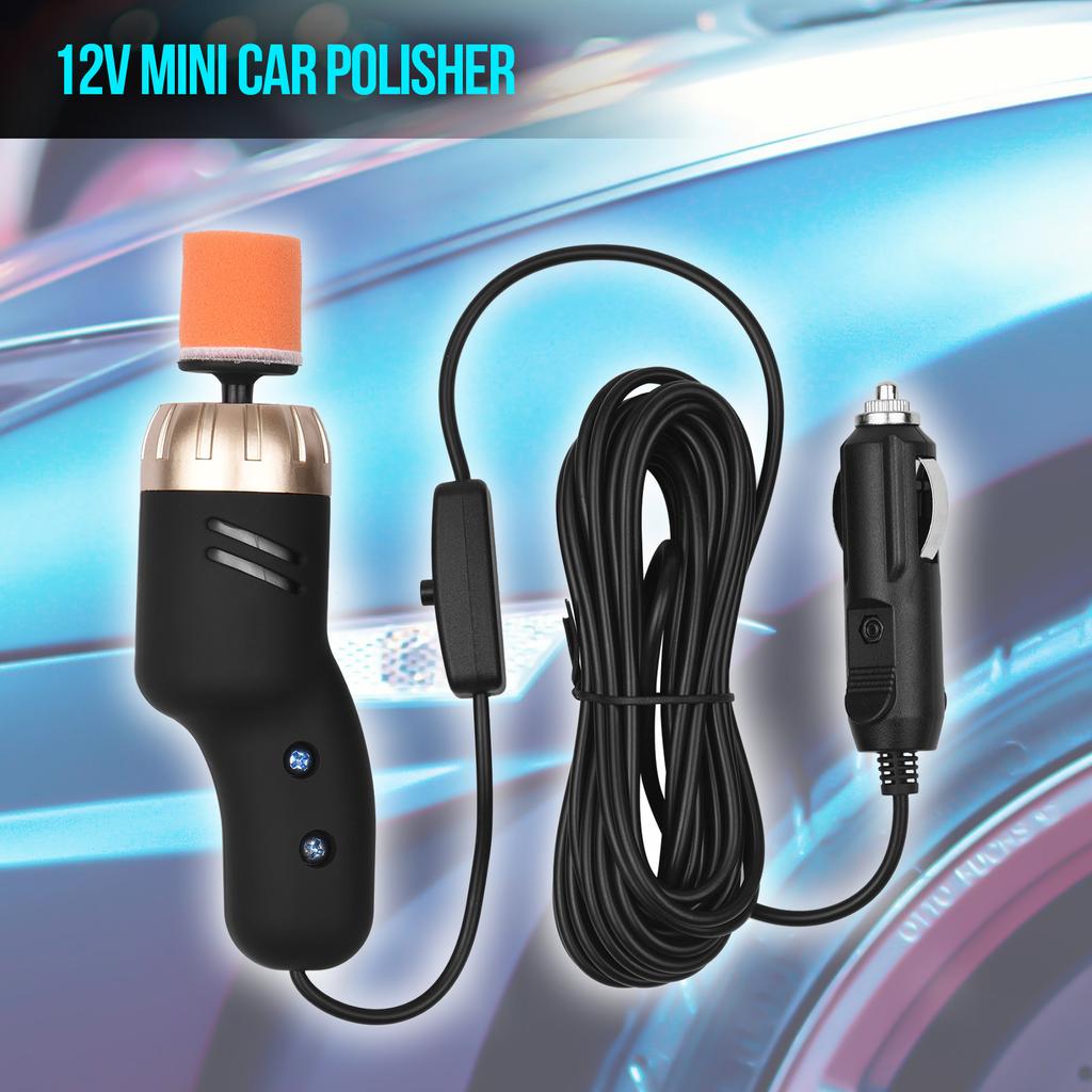 Mini Car Polisher 12V Compact Handheld Polishing Machine Detail Scratches Killer Pocket Size Car