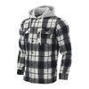 Autumn New Arrival: Loose-Fit Casual Jacquard Men's Long-Sleeved Hooded Check Shirt