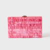 Clutch Bag Crossbody Neue Mode Streifen Patchwork Schulter Perlmutt Acryl Party Damen Kleine Geldbörse Luxus Designer Taschen