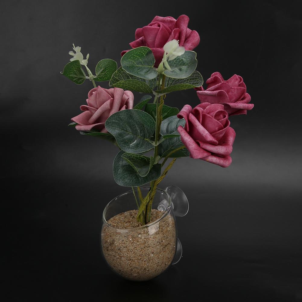 Glass Transparent Crystal Clear Aquarium Water Plant Grass Planting Pot Fish Tanks Decoration Supplies