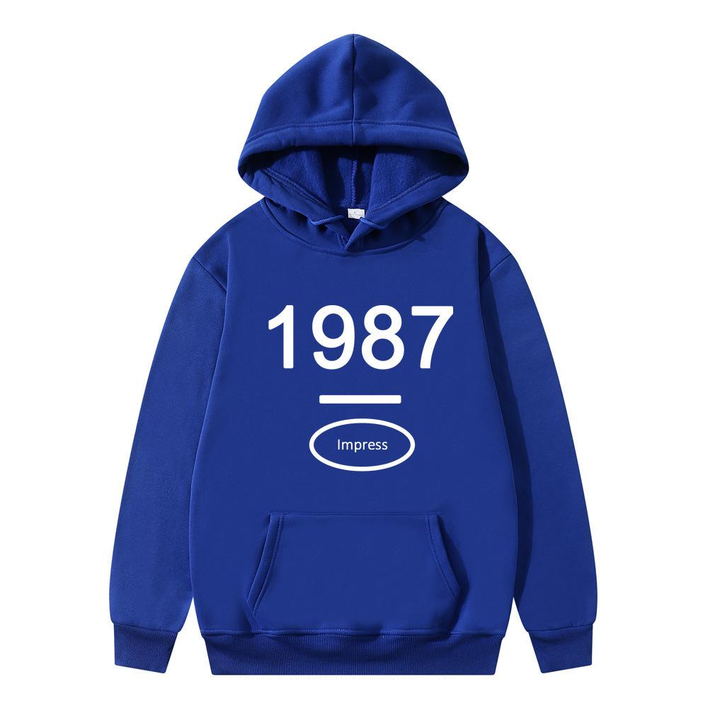 American retro hooded sweater for men and women ins trendy loose hoodie for one piece