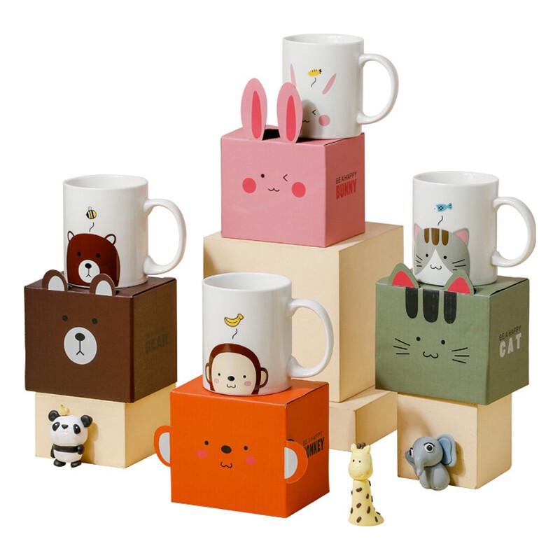 He Yu Xi Cartoon Ceramic Mug with Handle