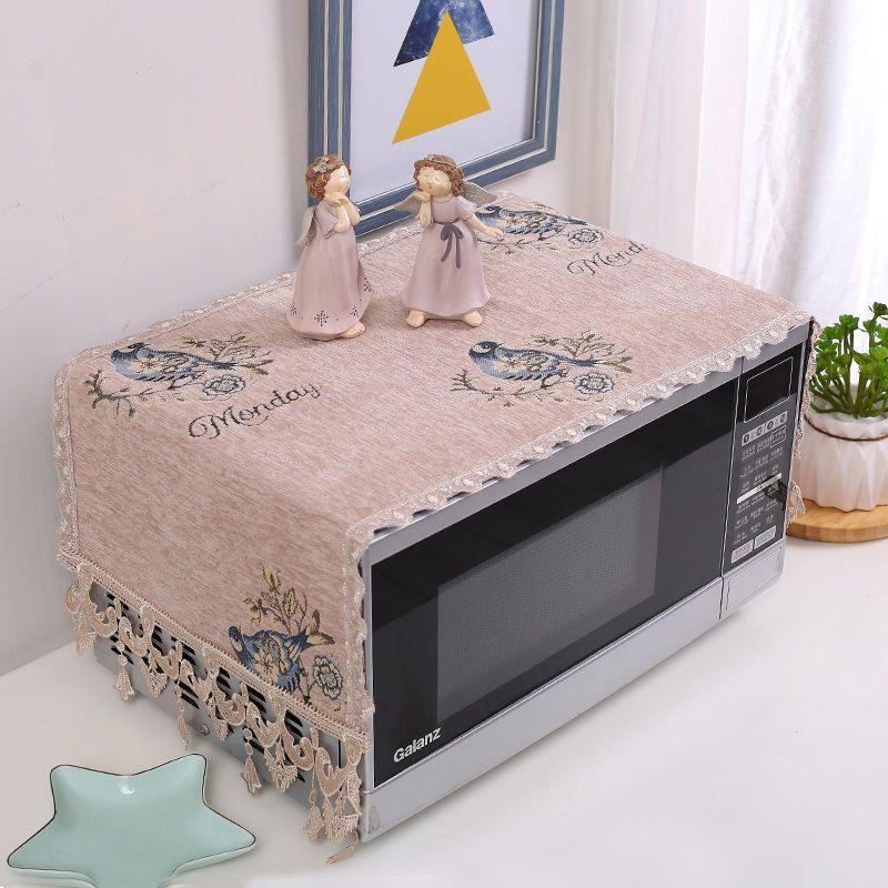 Europe Decorative Microwave Oven Covers Kitchen Dust-proof Protective Cover Universal Multi-functional Bedside Table Protector