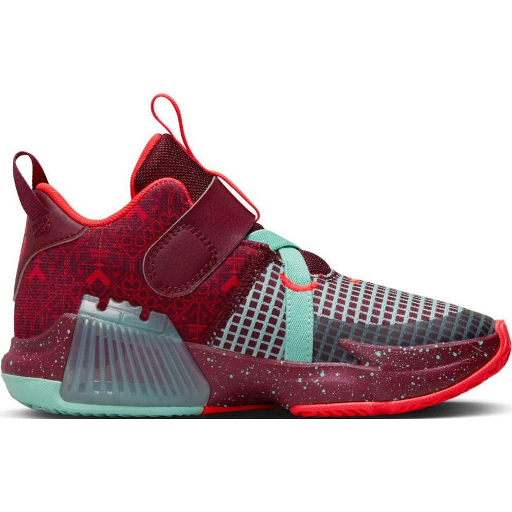 Nike LeBron Witness 7 SE PS Team Red Jade Kids Sneakers FB8986-600