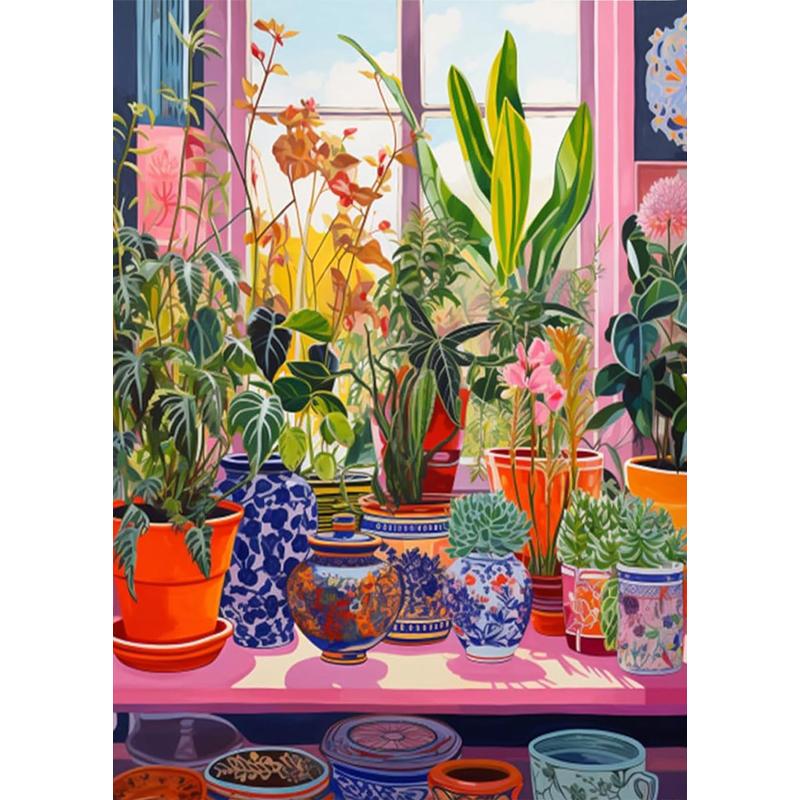 

5D DIY Diamond Painting Comic Flowers Cross Stitch Rhinestone Mosaic DIY Embroidery 20x30cm