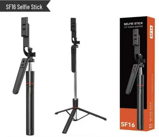 

SF16 Bluetooth Selfie Stick & Tripod: Portable, Stable, Anti-Shake for Travel and Live Broadcasts