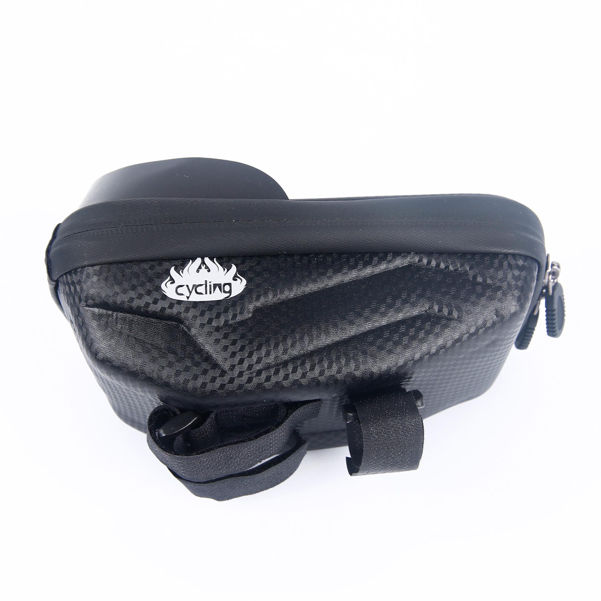 Unisex EVA Hard Shell Bicycle Handlebar Bag with Touchscreen, Water-Resistant Phone Compartment for Mountain Cycling One Size