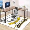 Derby County F.C. Design Area Rug Personalized Name- Non-Slip, Soft & Cozy Floor Mat for Living Room, Office - Indoor/Outdoor Carpet