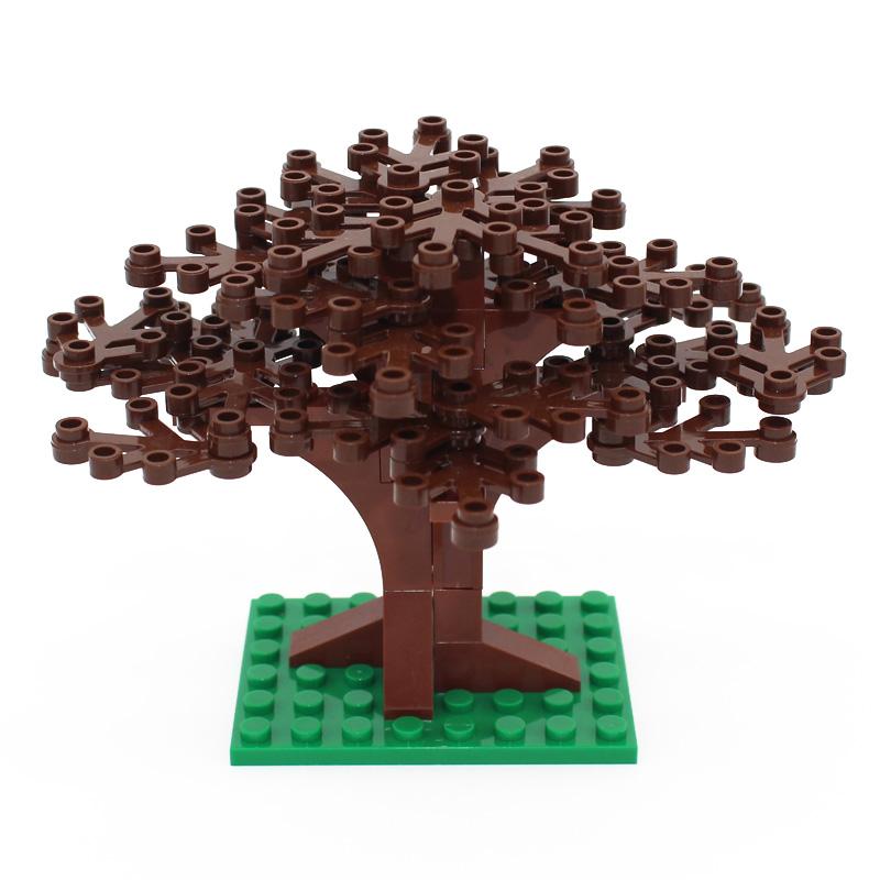 Street View Children's Toys Tree Stools Plants Toy Gifts Flowers Colorful tree Compatible MOC Accessories City Building Blocks Children's Park