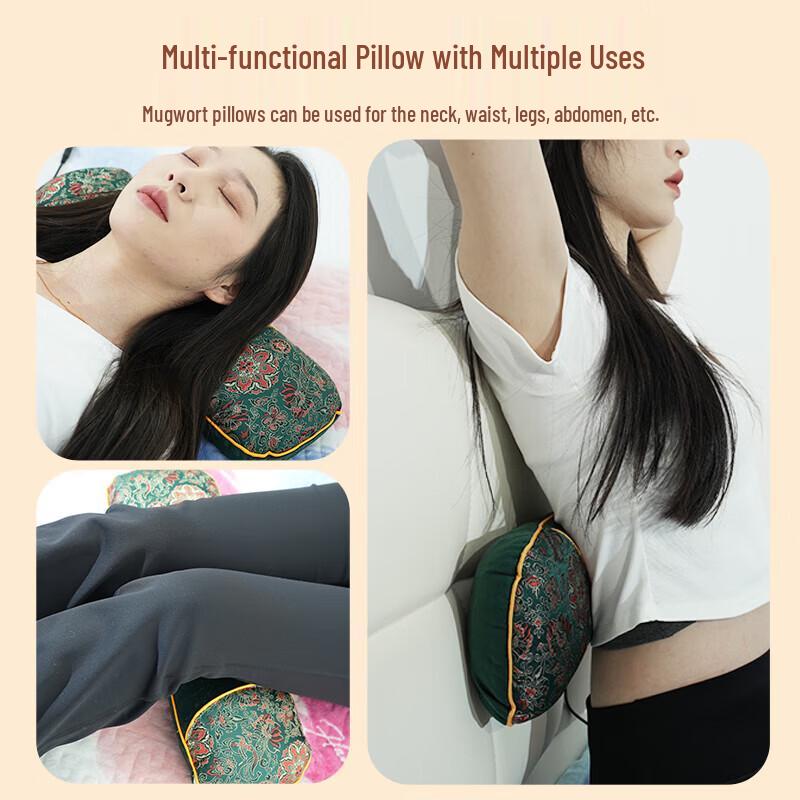 WayourCare Heated Mugwort Neck Pillow CN plug (adapter included)