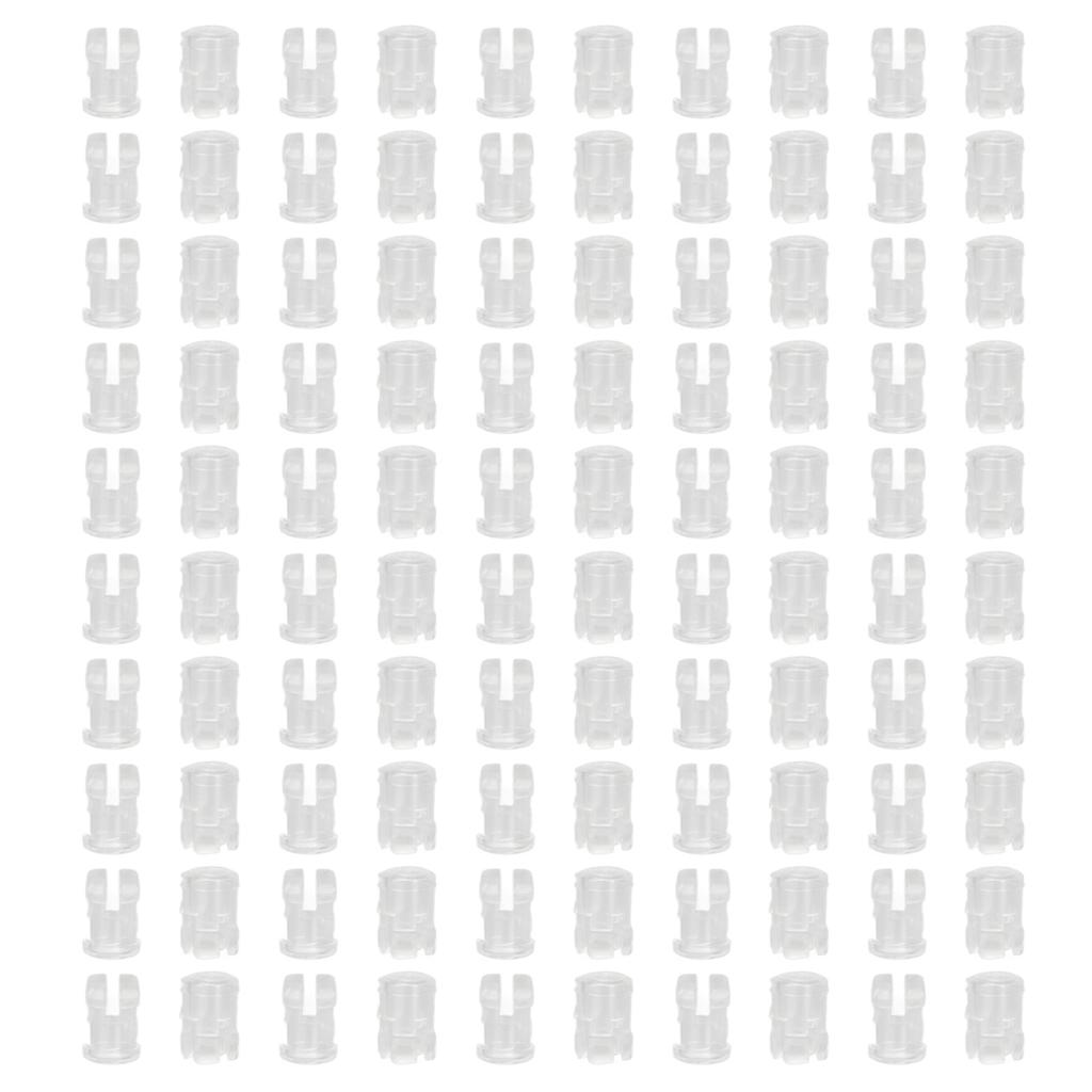 100Pcs LED Light Emitting Diode Shade Transparent Cap Protective Cover Electronic Component 3mm