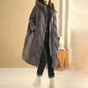 Women Loose Long Coat White Duck Down Jacket Winter Overcoat Hooded Puffer Parkas