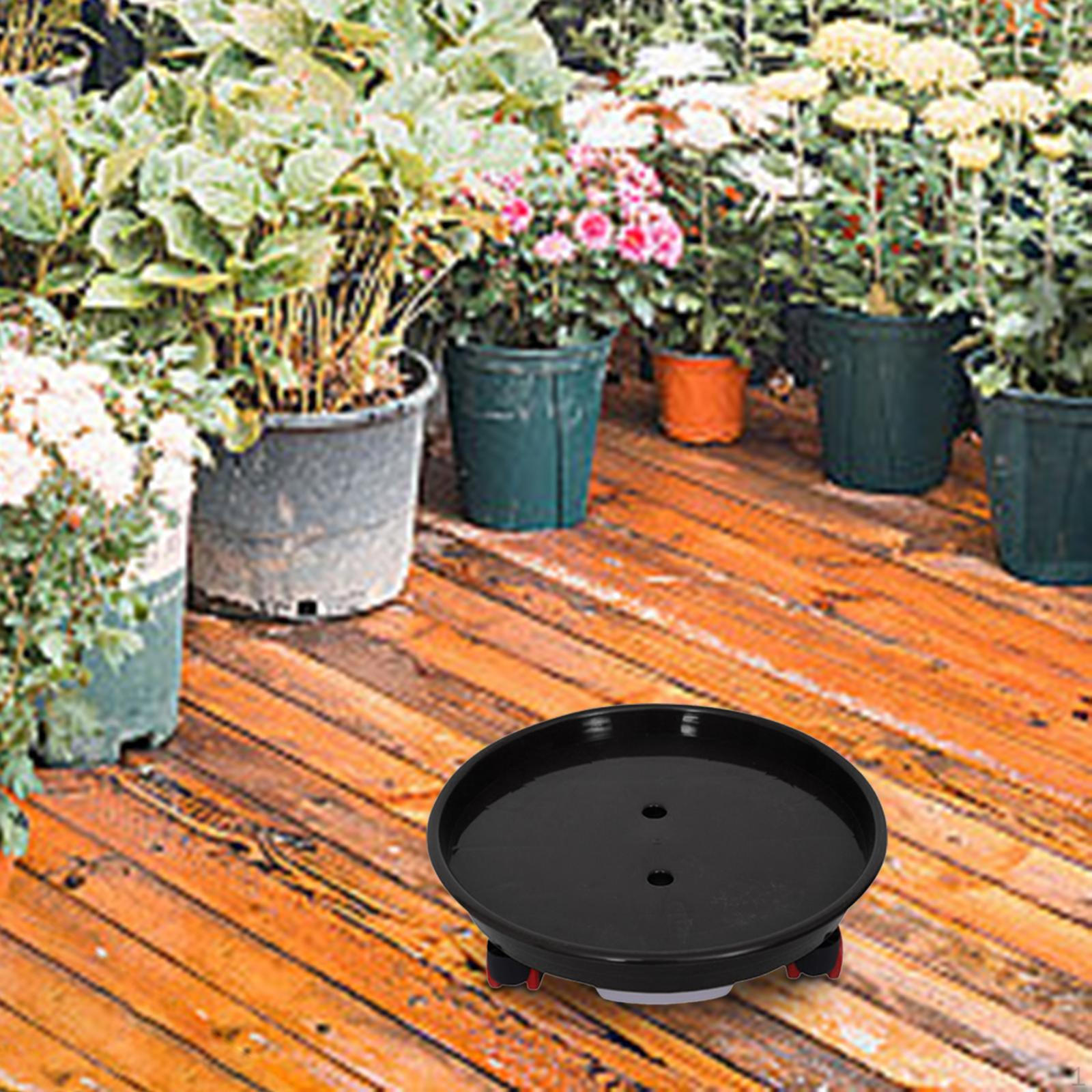 

Подставка для цветочного горшка с колесами, тележка для поддонов, многофункциональная, держатель для горшечных растений на колесиках Small