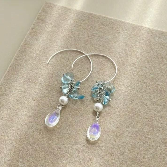 French Pearl Beads Zircon Pearl Stud Earrings - Elegant and Versatile High-End Accessories