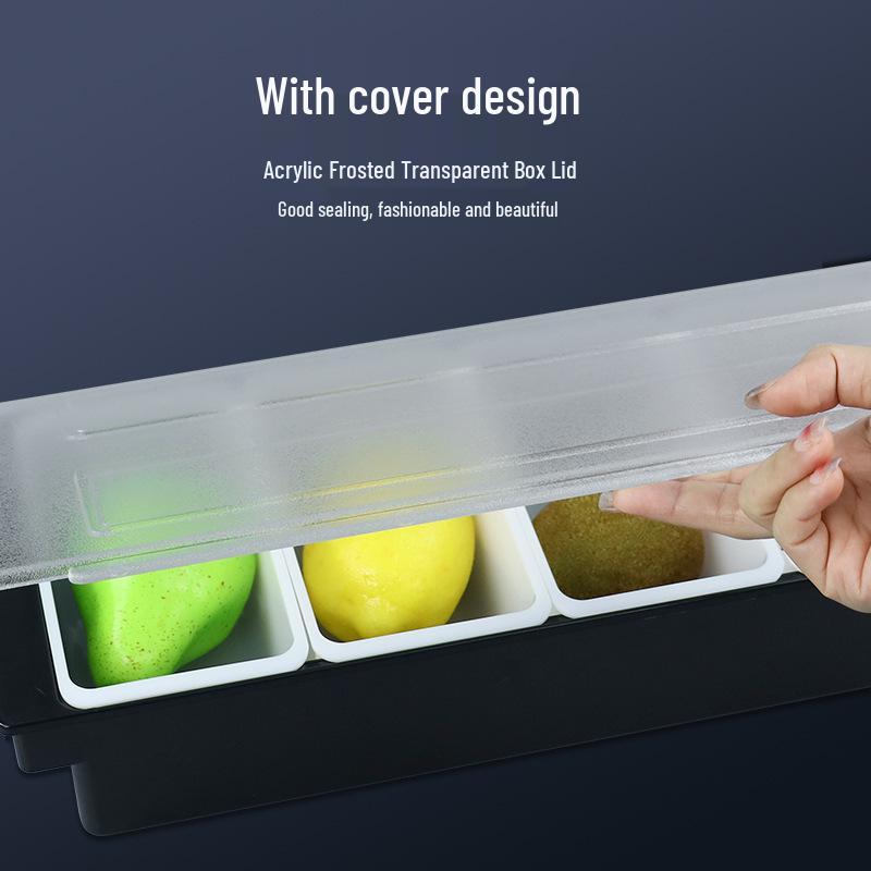 Multifunctional Multi-layer Divided Box with Lid for Fruit Tasting and Ingredient Storage