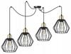 Hanging Lamp, Ceiling Chandelier, Wire Shade, Led