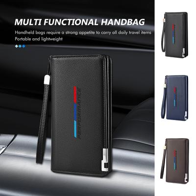 PU Leather Car Driving Document Bag ID Passport Card Wallet Card Pouch For 1 2 3 5 7 Series X1 X2 X3 X4 X5 X6 G20 G30 G11