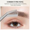 2Pcs Stainless High Quality Eyebrow Trimming Tool With Eyebrow Comb&Trimmer Eyebrow Scissors.Perfect Tools For Trimming