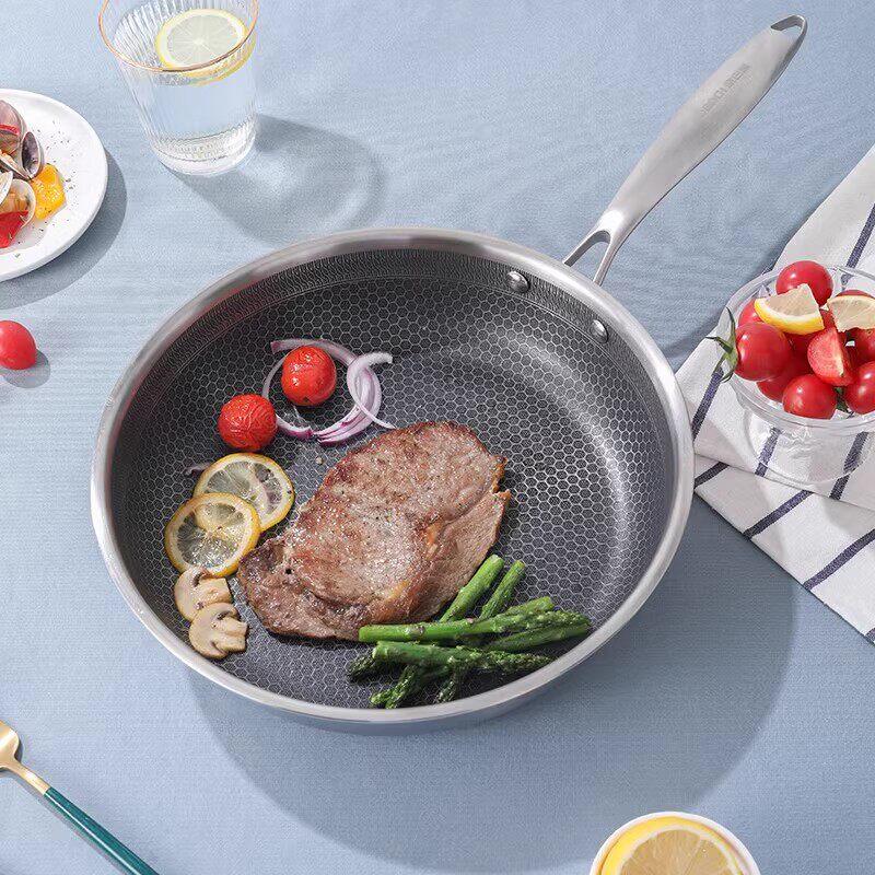 KOBACH Honeycomb Non-Stick 304 Stainless Steel Frying Pan
