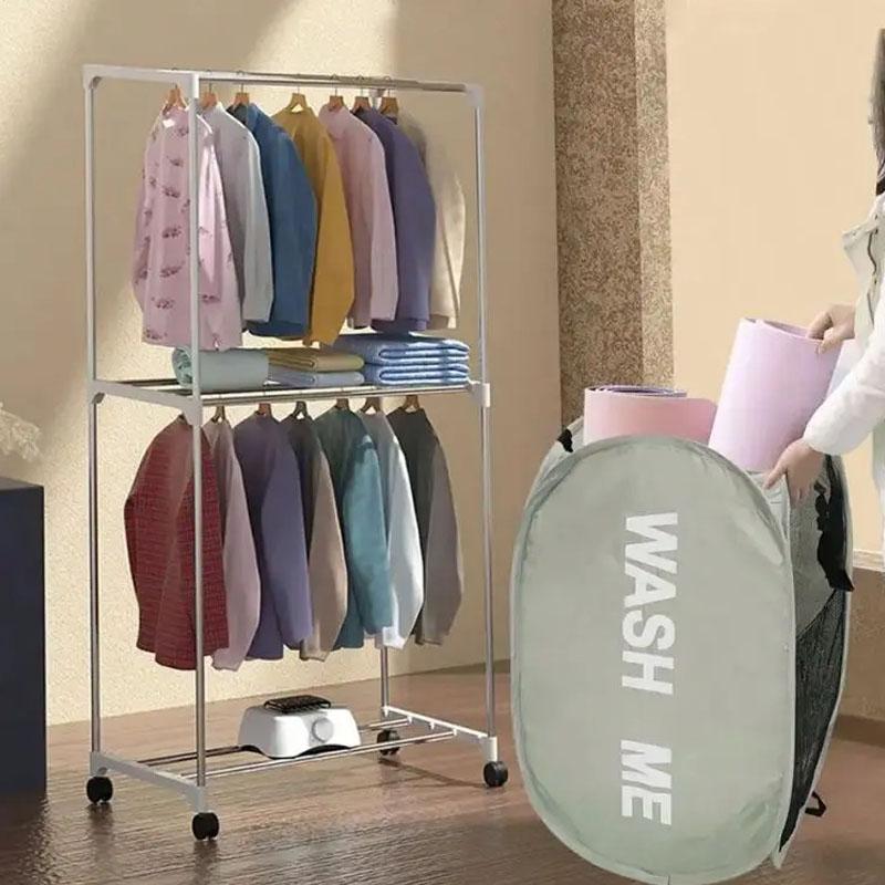 1pc Dirty Clothes Storage Basket Portable Mesh Foldable Laundry Basket Breathable Clothes Toy Snack Storage Basket Bathroom Item