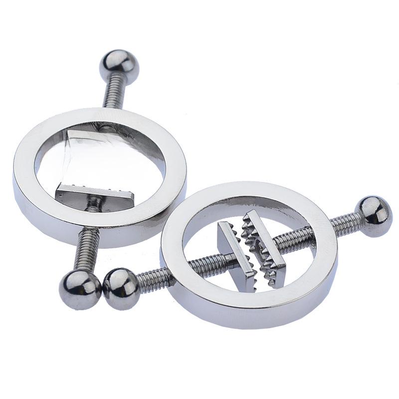 SM Metal Erotic Nipple Clamps - Adult Toys for Couples