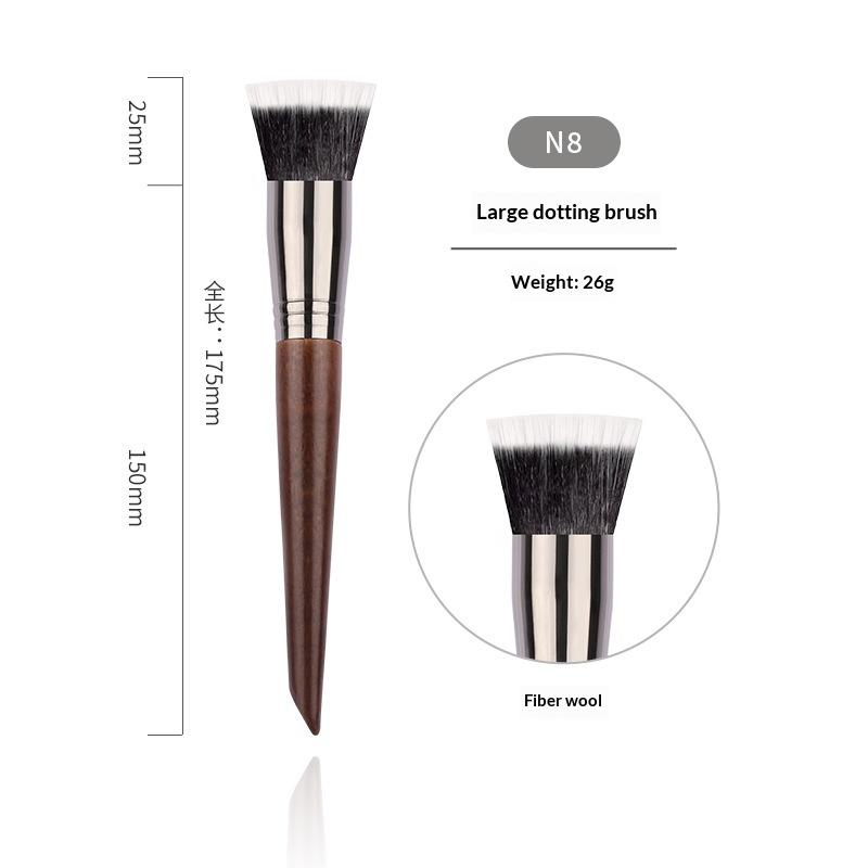 Professional Animal Hair Makeup Brush Set Complete Soft Bristles for Eyeshadow Lip Foundation Beginner Use