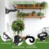 1/2Pcs Heavy Duty Outdoor Hanging Basket Brackets, Iron Plant Hanger Wall Hooks for Bird Feeders, Planters, Lanterns, Fence & Wind Chimes