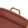 2 Pcs Silicone   Cooker Pot with Handle Rectangular Fryer Liner Tray Replacement for Kitchen Cooking Accessories