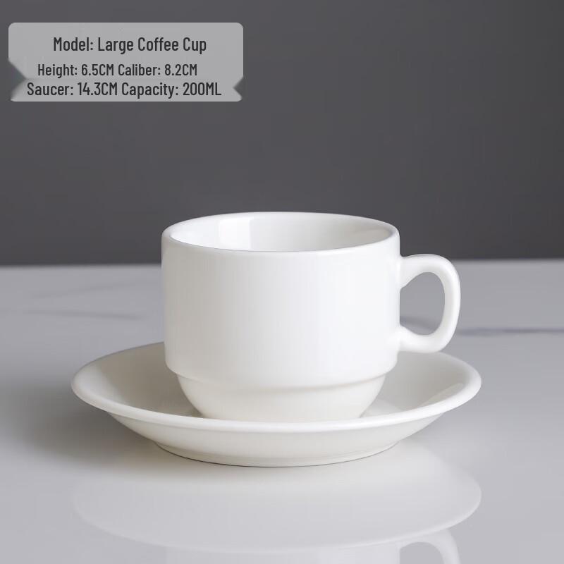 MOLUONA Gold Rim Ceramic Coffee Cup Set