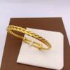 Wheat Ear Flower Push-Pull Bangle