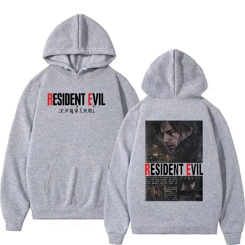 2026 Resident Evil 4 Potisk Mikina Unisex Vintage Gotická Mikina s Kapucí Unisex Ležérní Móda Nadměrné Mikiny s Kapucí Fleecové Streetwear