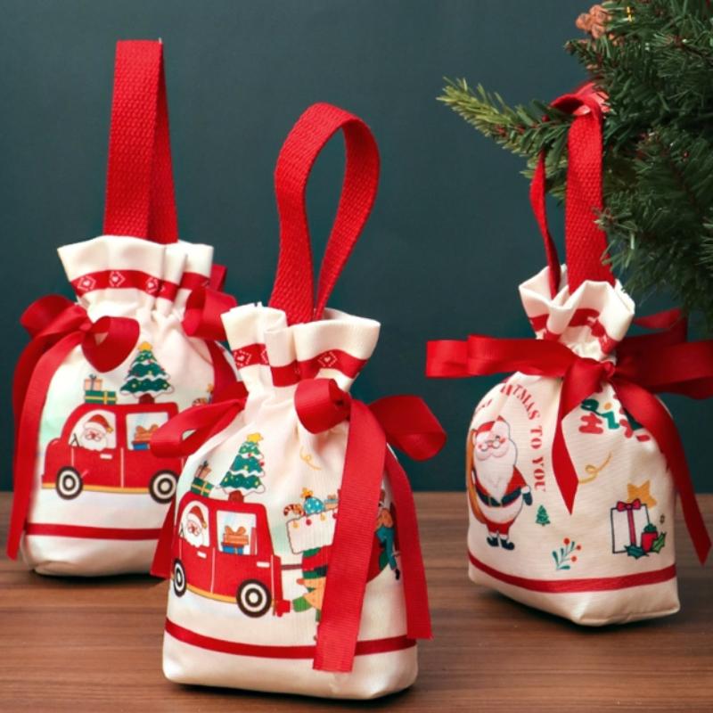 Christmas Apple Packaging Bag Peace Fruit Gift Bag Children'S Carry Handle Candy Bag